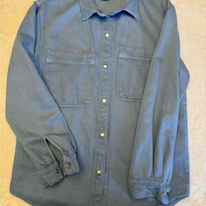 Zara Kids Denim Blue Button Down Shirt 12 years old
